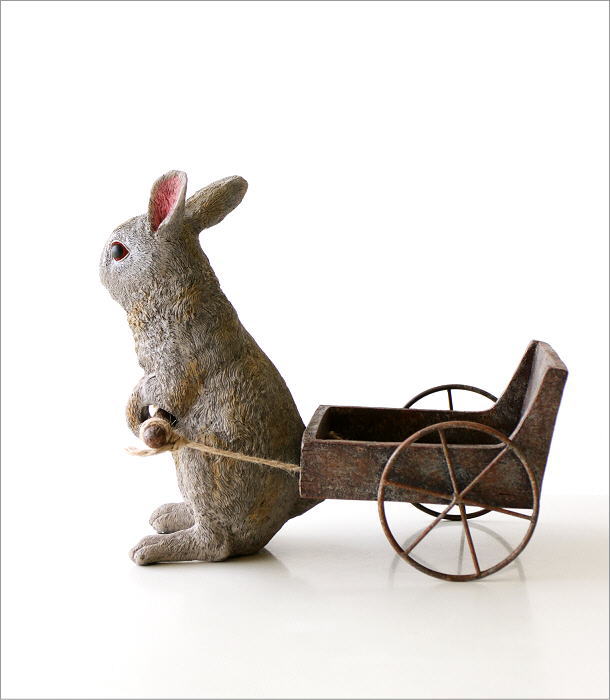 楽天市場】うさぎ ウサギ 小物入れ 置物 おしゃれ 雑貨 オブジェ かご