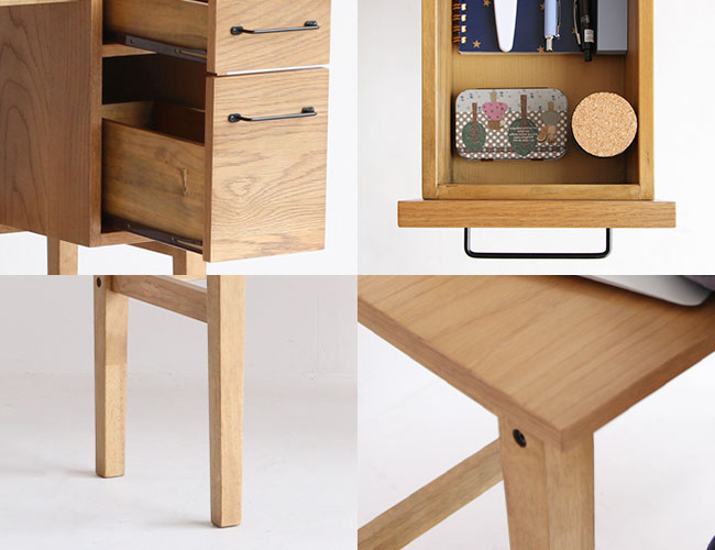 楽天市場】木製 デスク 90 ソフトヴィンテージ風 ビンテージ風 北欧風