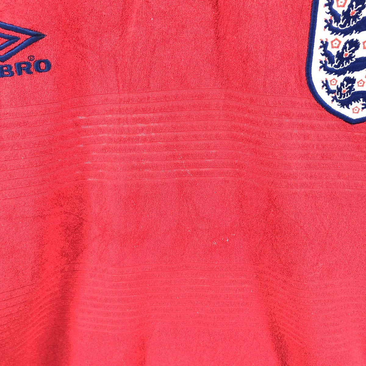 古着 90～00年代 アンブロ UMBRO イングランド代表 パイル地 襟付き