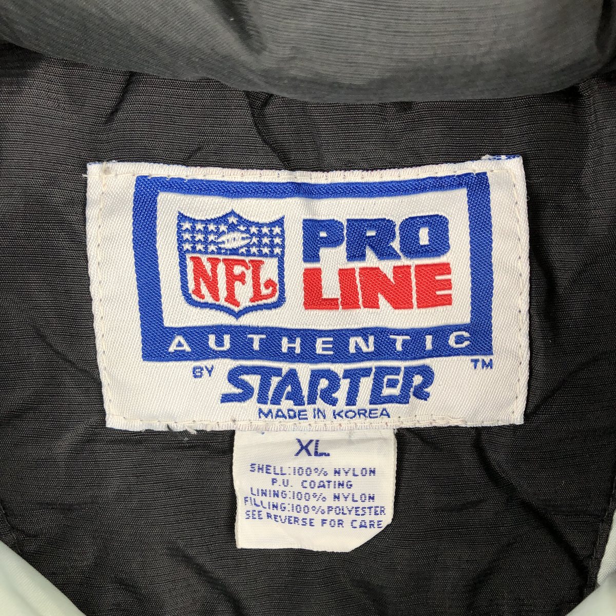 古着 90年代 スターター Starter PRO LINE NFL LAS VEGAS RAIDERS