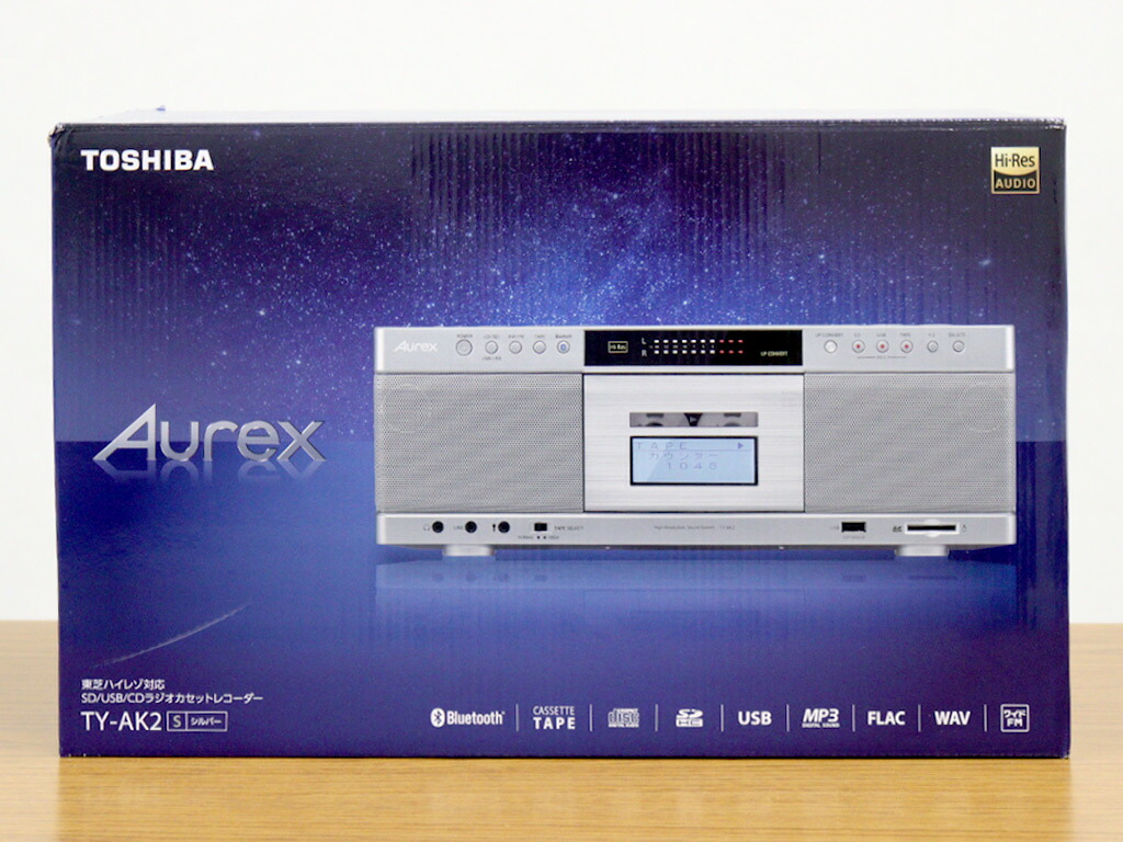 昔懐かしの音をハイレゾ化！東芝のCDラジカセ「TY-AK2」はBluetooth