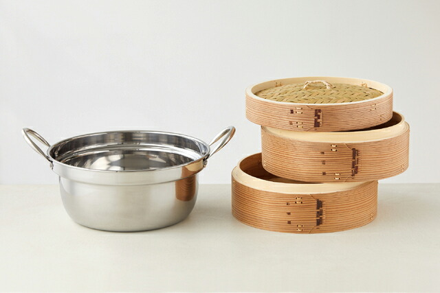 楽天市場】杉 中華せいろ 24cm 鍋セット[ ガス・IH対応 本体2 ふた1