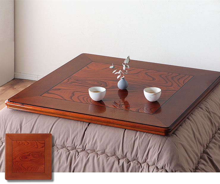 コタツ天板・こたつ天板単品正方形 90cm角木製（ケ こたつ天板のみ