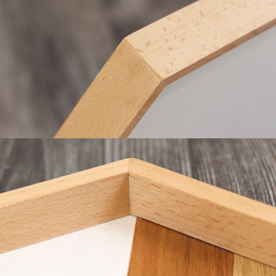 楽天市場】【2点で5％OFFクーポン配布中】 お盆 トレー 木製 寄木