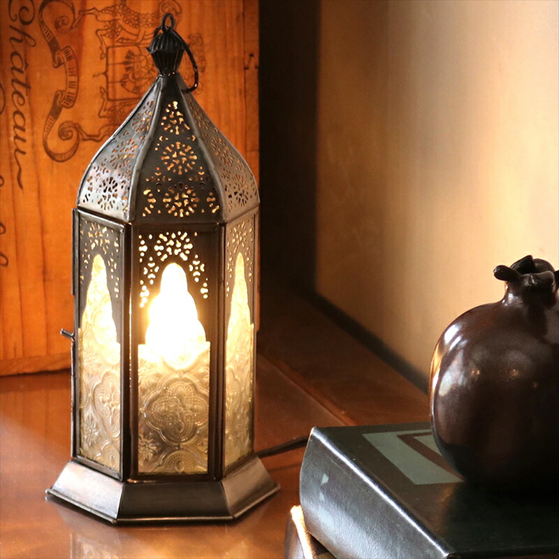 楽天市場】【10%OFFクーポン対象】モロッコランタン テーブルランプ