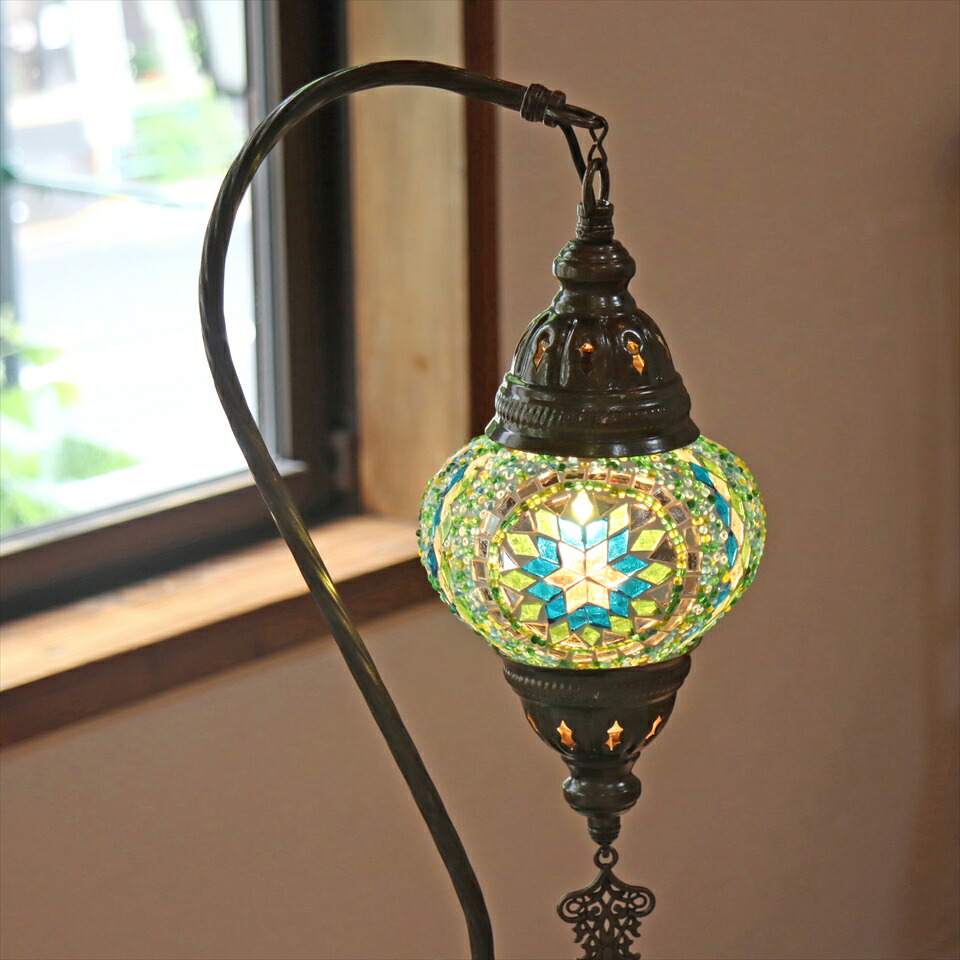 楽天市場】トルコランプ モザイクテーブルスタンドランプ ハンギング