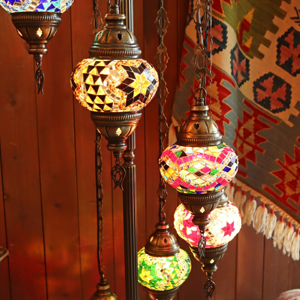 楽天市場】【10%OFFクーポン対象】トルコランプ モザイクシャンデリア