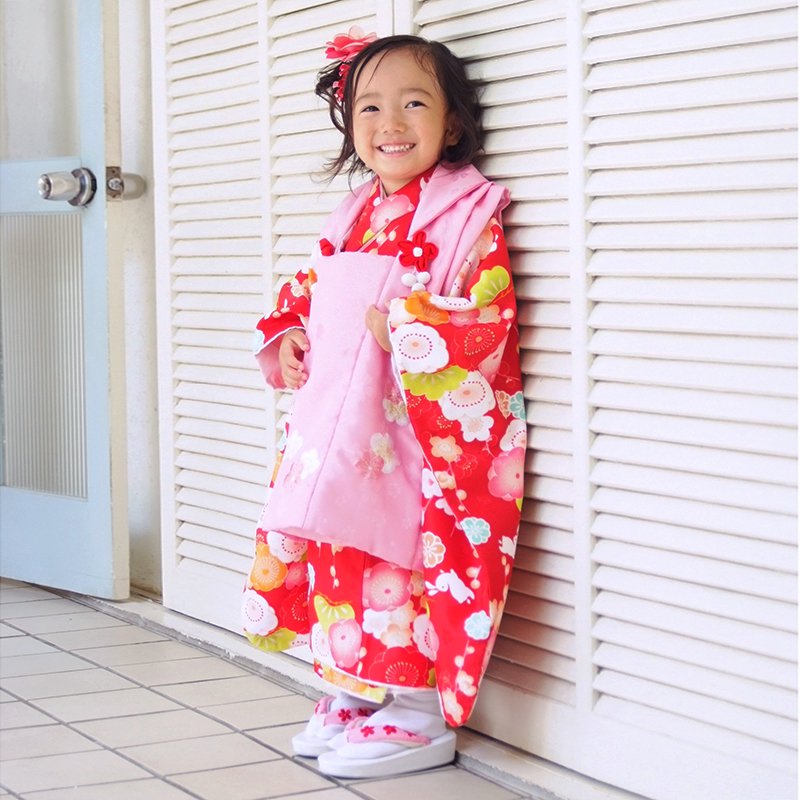 楽天市場】【レンタル】[七五三 着物 3歳 女の子] 三歳 「K021 ピンク