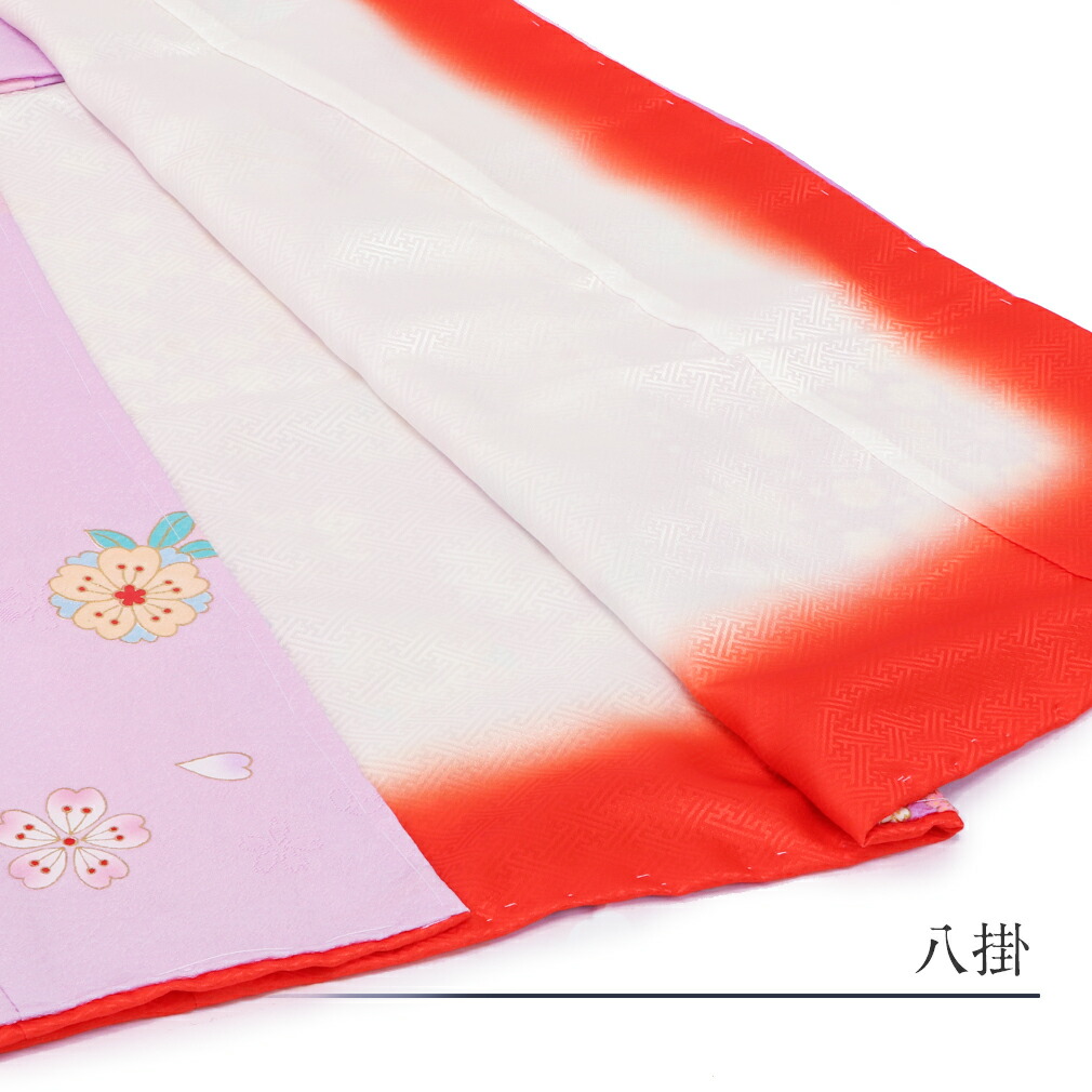 楽天市場】七五三 四つ身着物 3点セット 着物 長襦袢 重ね衿 ピンク 桜