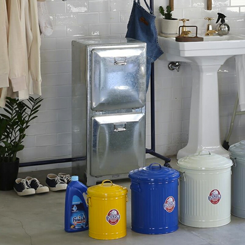 楽天市場】ダルトン DULTON トラッシュカン ダブルデッカー Galvanized