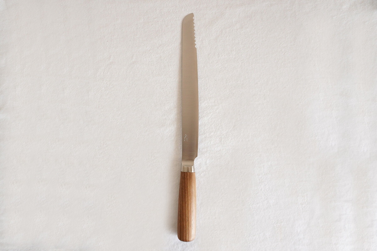 包丁工房タダフサ パン切り包丁 ブレッドナイフ 抗菌炭化木 パン切り HK-1
