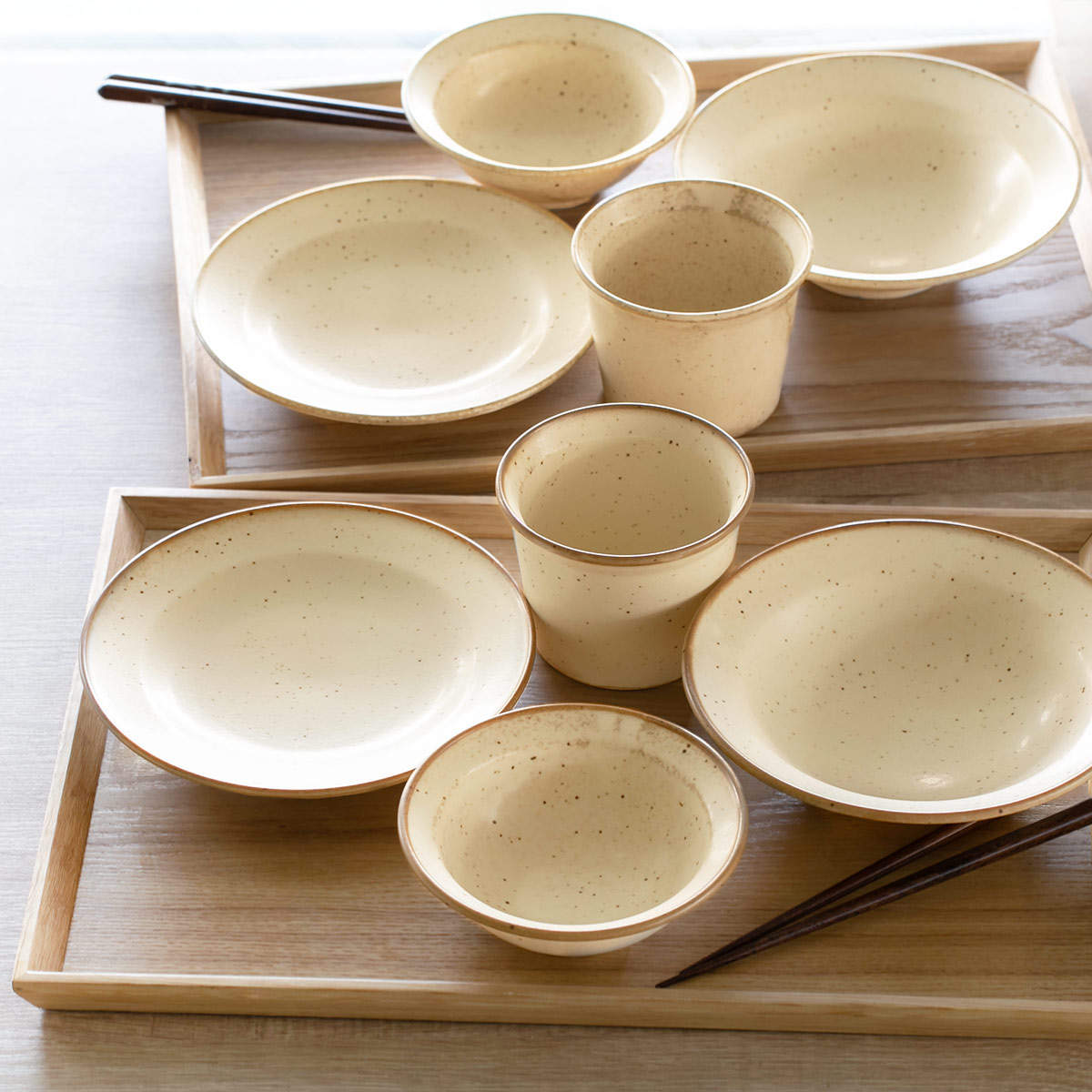 楽天市場】食器 8点セット 2柄 温もりあるおかず食器セット 新生活