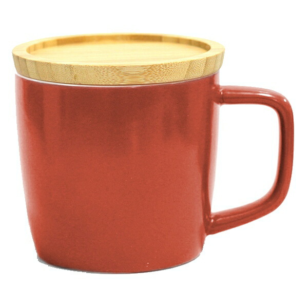 楽天市場】マグカップ 280ml フタ付 コースター カラーマグ 磁器製