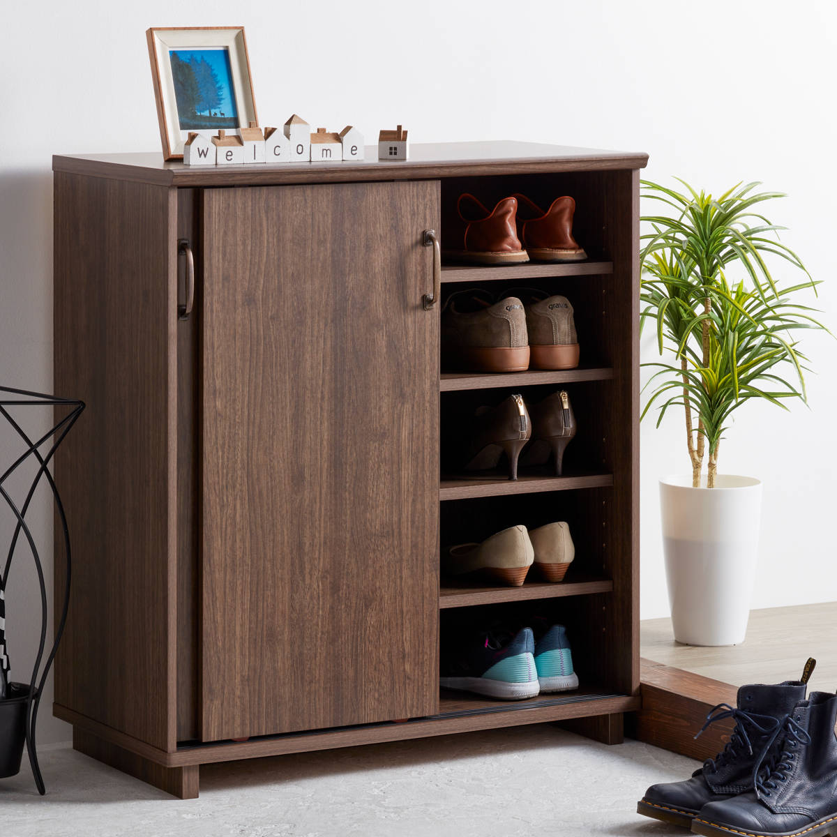 楽天市場】シューズボックス 引き戸 シンプルモダン Cosalo 幅79cm