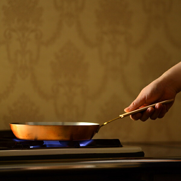 楽天市場】フライパン 20cm 銅製 錫メッキあり ガス火専用 日本製