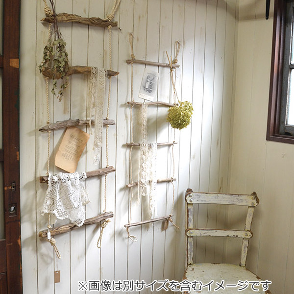 楽天市場】ガーデニング収納 壁掛け ドリフトウッド梯子 L （ 送料無料