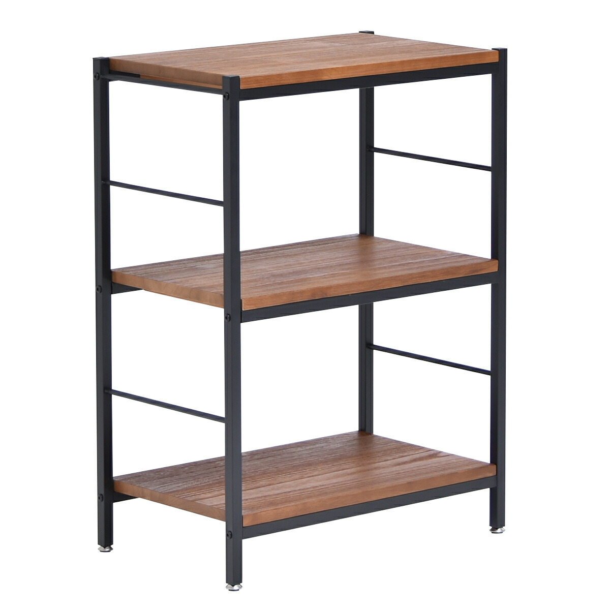 楽天市場】オープンラック 3段 ヴィンテージ調 天然木棚板 幅60cm