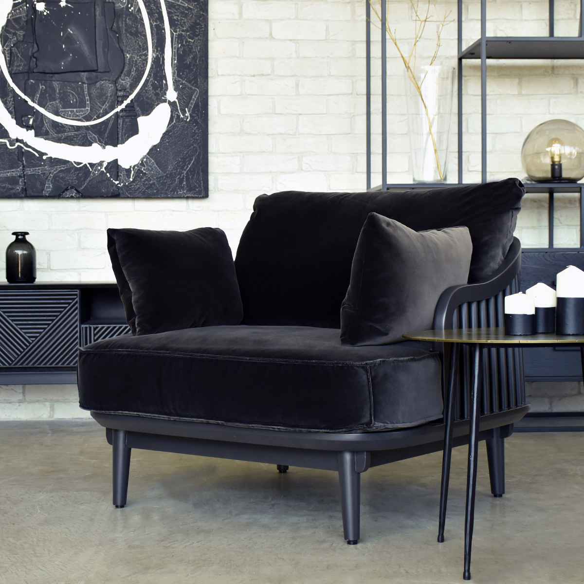 楽天市場】ソファ 1人掛け ワイドタイプ ファブリック張地 幅90cm