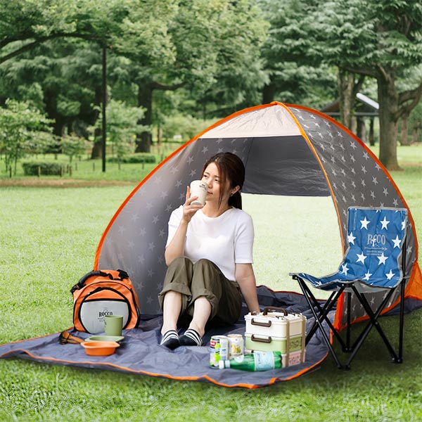 楽天市場】テント ワンタッチ 折りたたみ ポップアップテント ROCCO 星