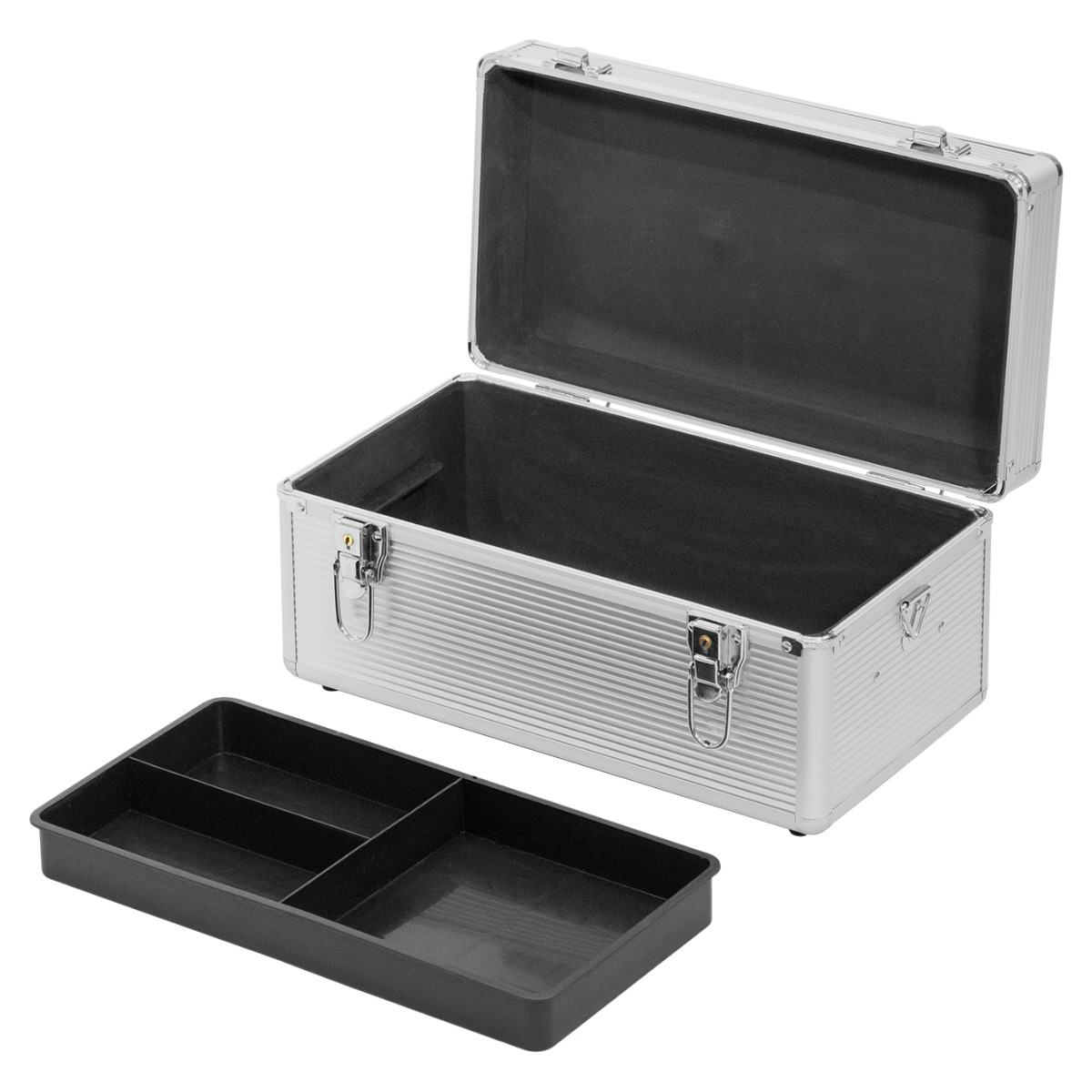 楽天市場】工具箱 アルミ ツールボックス トレー付き AL-B365