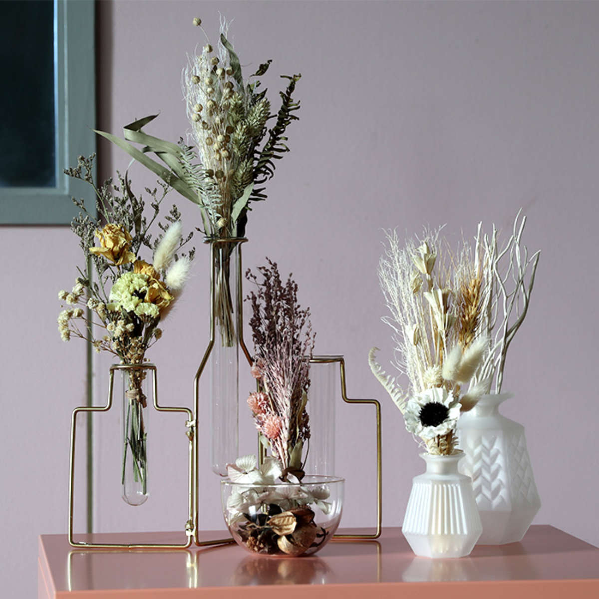 楽天市場】ドライフラワー ベルフルールシュシュ ブーケ （ 花束