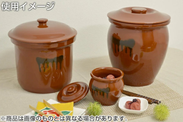 楽天市場】漬物容器 5.4L 丸かめ 3号 蓋付き 陶器 （ 漬物樽 つけもの