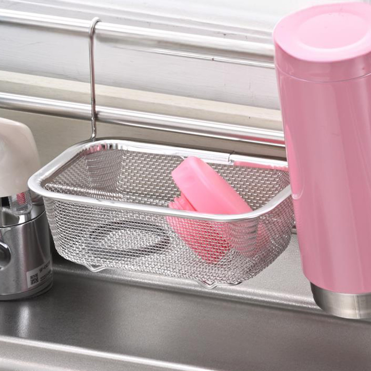 楽天市場】キッチン収納 オールステンレス スライド式 シンク奥 マルチ