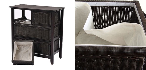 楽天市場】籐 ラタンチェスト 3段 幅81cm ランドリーチェスト ラタン