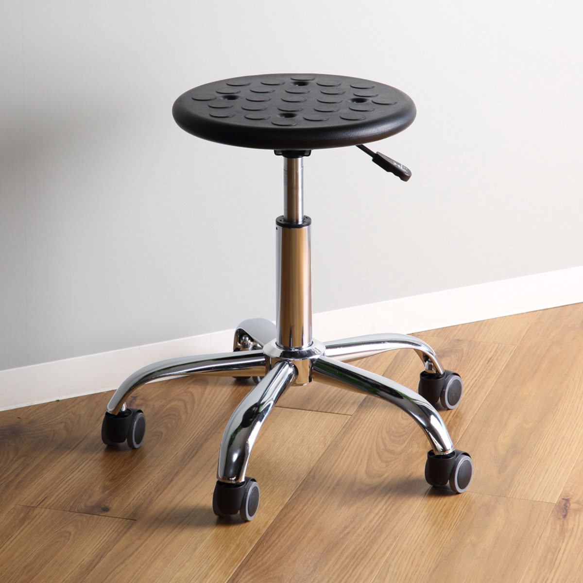 楽天市場】スツール 丸 キャスター 昇降 回転 座面高43〜56cm