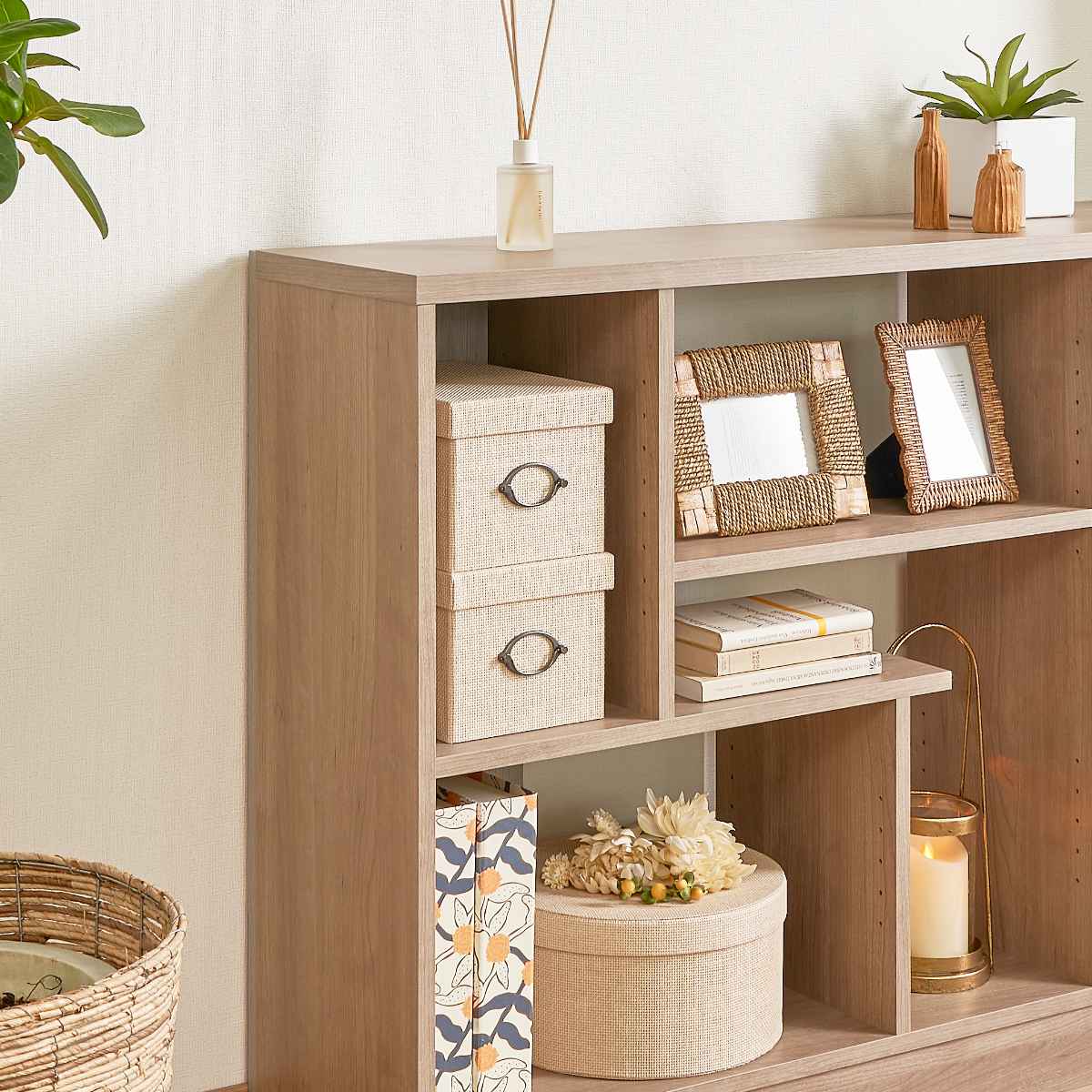 楽天市場】オープンシェルフ 北欧モダン アシンメトリーデザイン 約幅