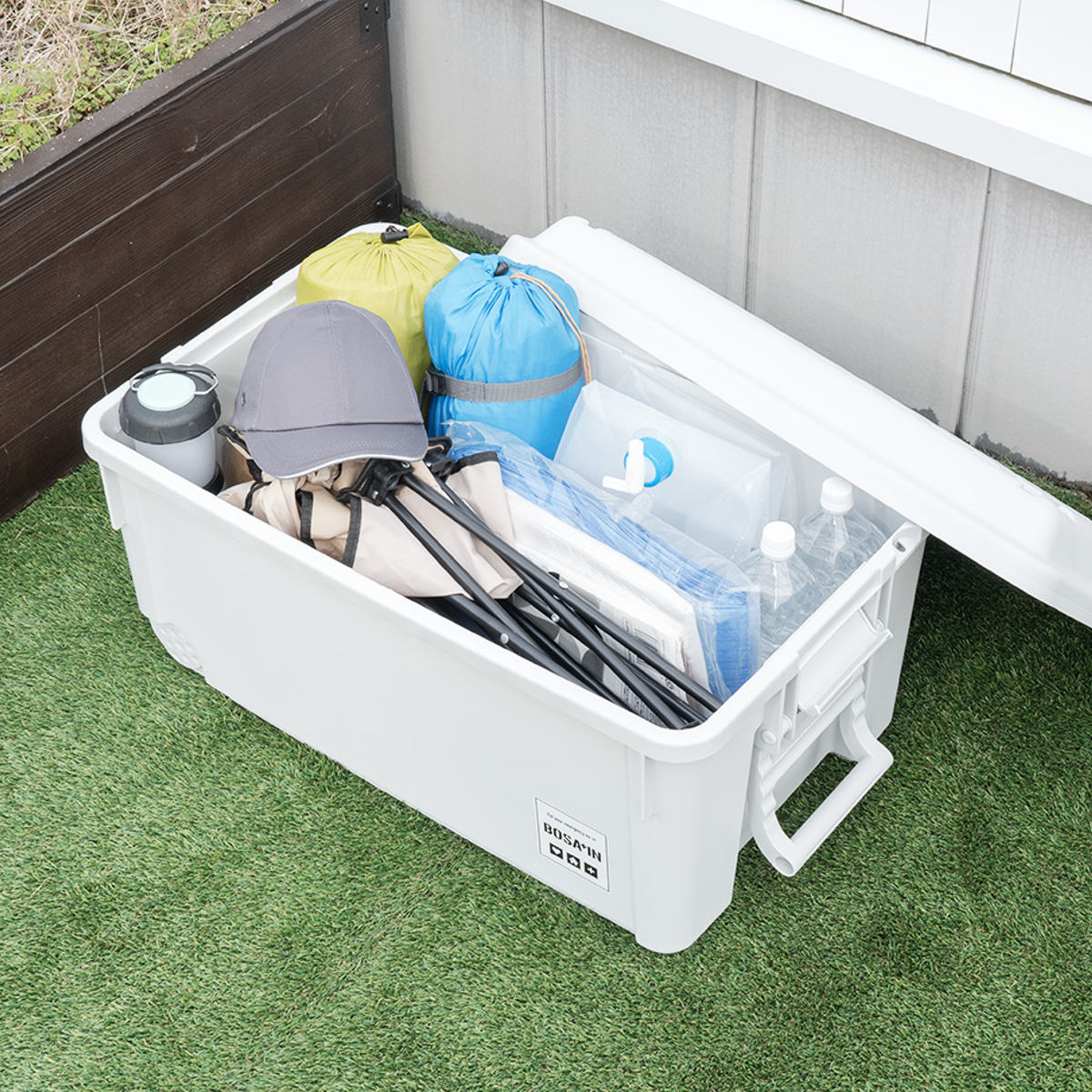 楽天市場】コンテナボックス ベランダキャスターボックス BOSA+IN 幅48