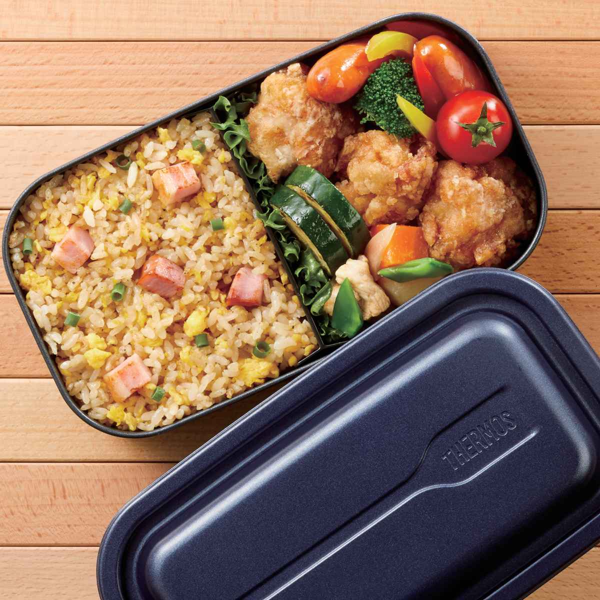 楽天市場】サーモス 弁当箱 1段 800ml アルミ フレッシュランチ