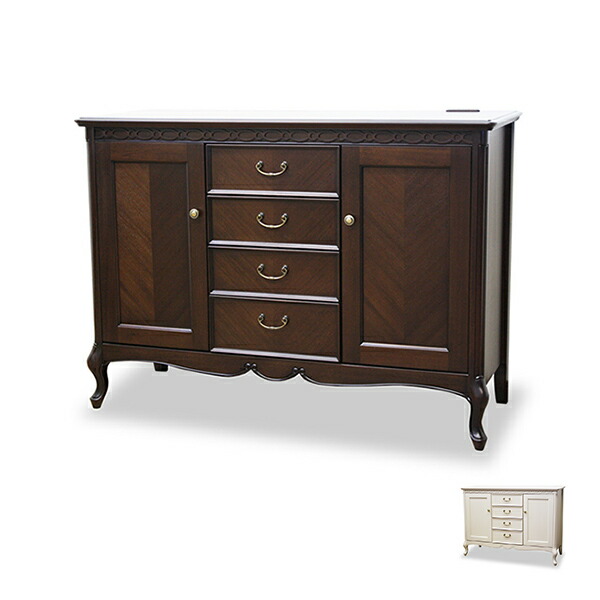 楽天市場】サイドボード 幅85cm キャビネット ルーバーデザイン 無垢材