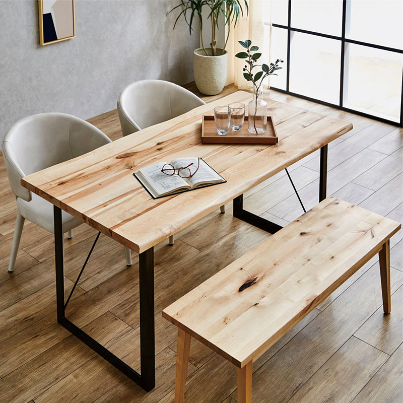 楽天市場】北欧 一枚板風 無垢 ダイニングテーブルセット 4人掛け