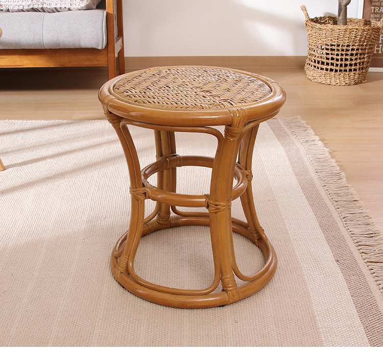 楽天市場】ラタン スツール HY 籐椅子 円形 籐家具 丸型 リビング 寝室