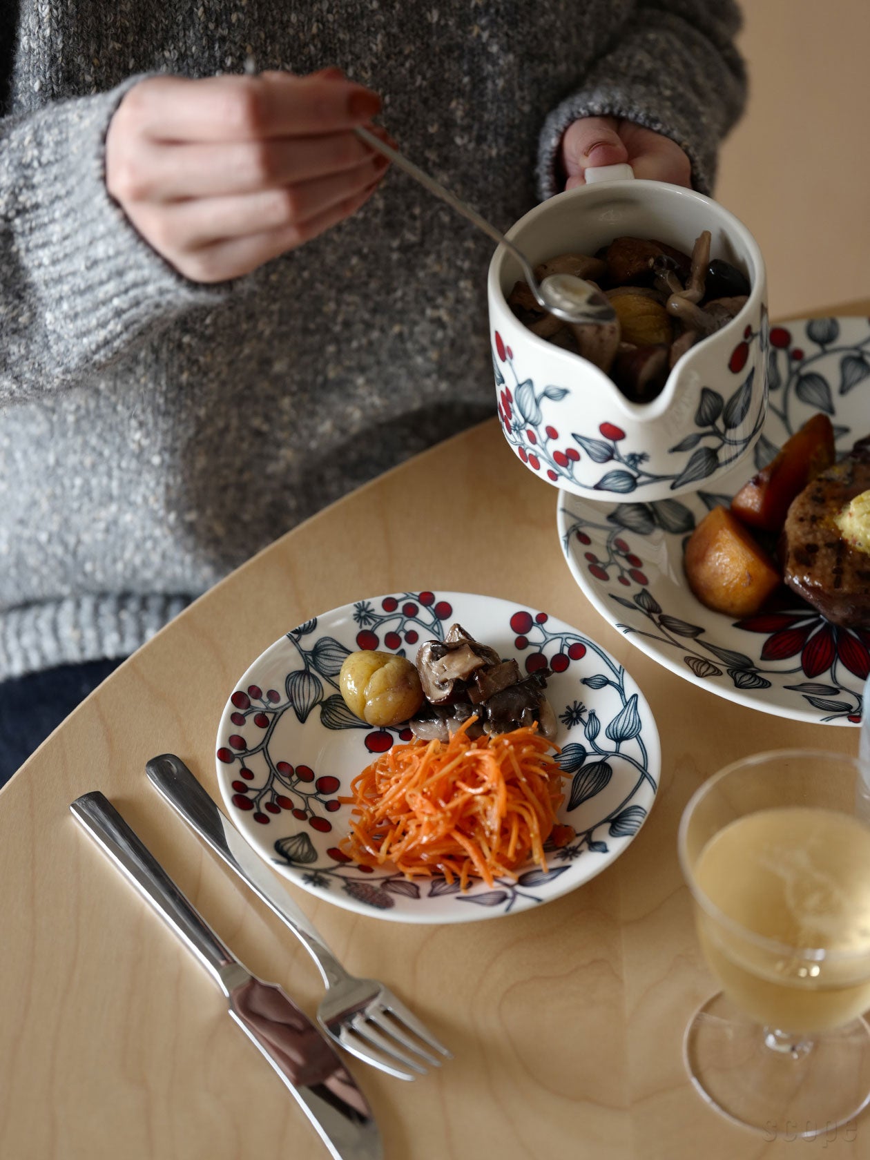 楽天市場】アラビア / ルノ プレート16.5cm フロストベリー [ Arabia