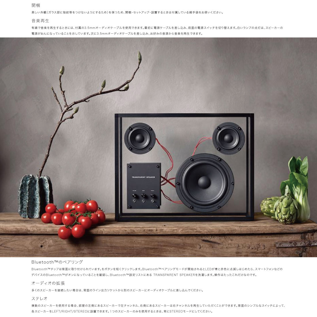 楽天市場】【店舗クーポン発行中】TRANSPARENT SPEAKER