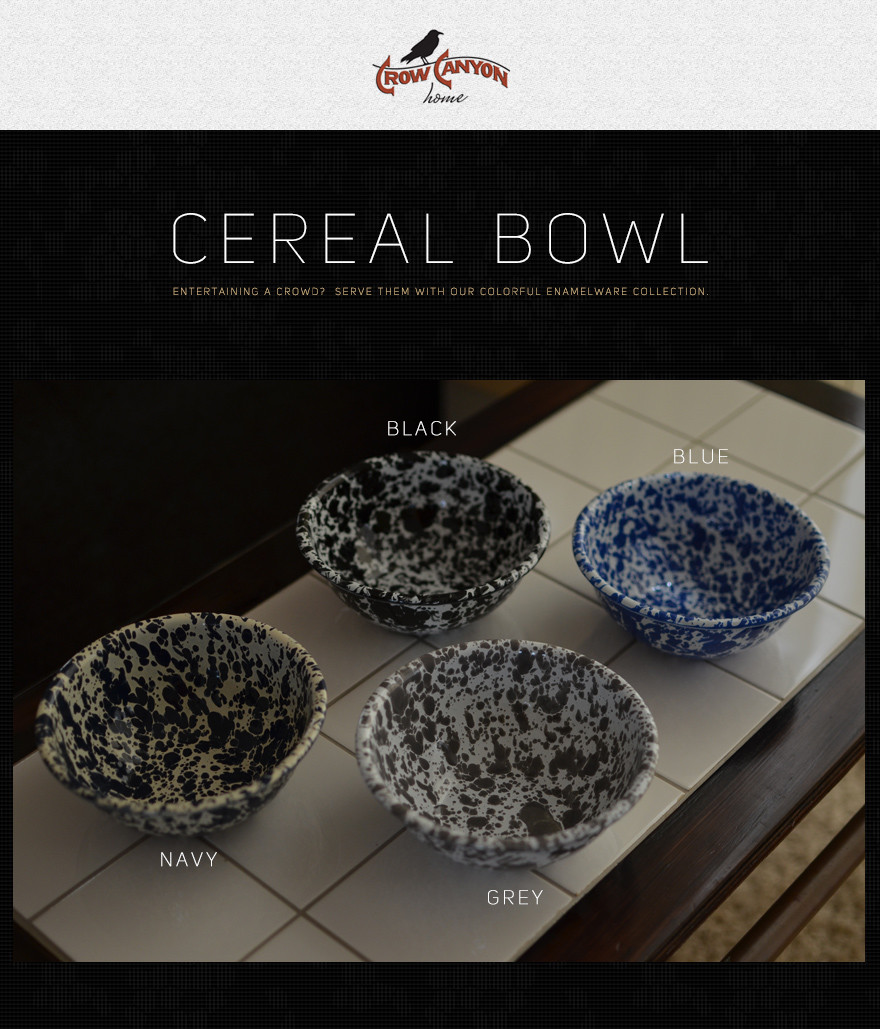 楽天市場】【プレSSクーポン発行中】CROW CANYON HOME CEREAL BOWL