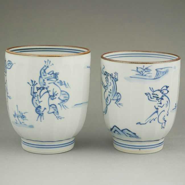 高山寺組湯のみ 壹楽 - 京焼清水焼 松韻堂