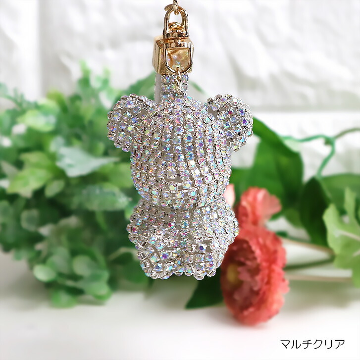 楽天市場】送料無料 クマさんキラキラチャーム 熊 キーホルダー クマ