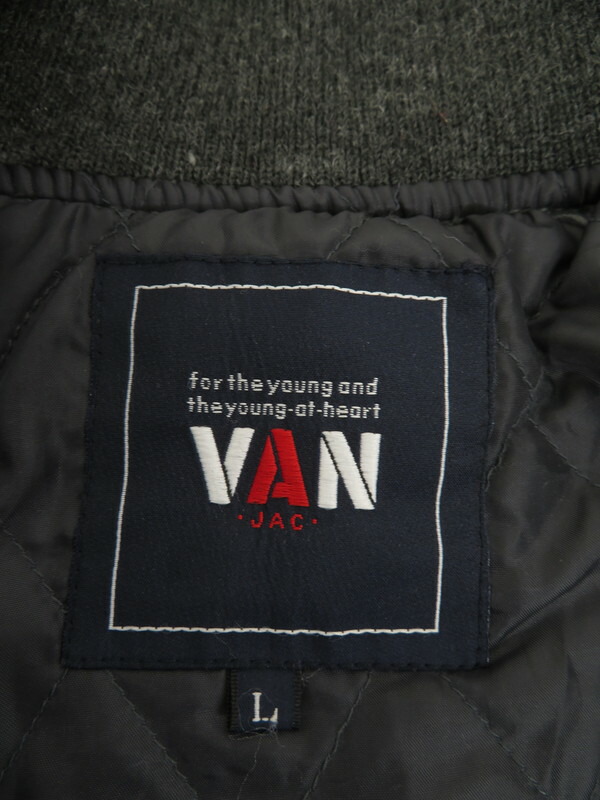VAN JACKET INC】【アウター】ヴァンヂャケット『レザー切替スタジャン