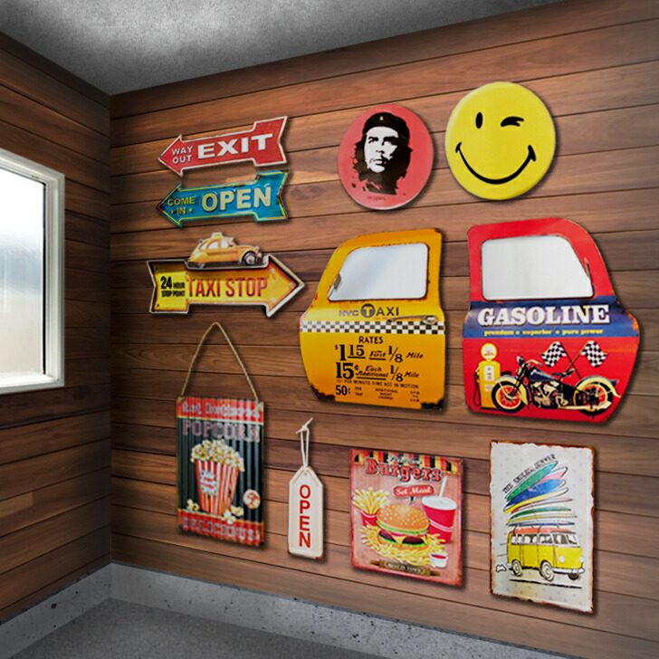 楽天市場】ドアミラー アメリカン雑貨 TAXI NY タクシー ガレージ 鏡