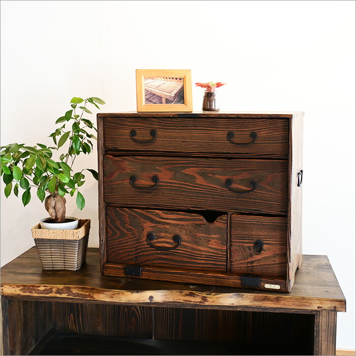 楽天市場】1点物 アンティーク 小箪笥 リメイク 小物収納 小引き出し