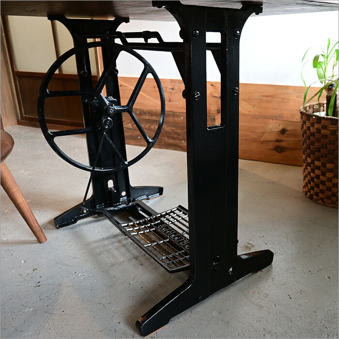 楽天市場】1点物 日本製 古材 足踏みミシン カフェテーブル