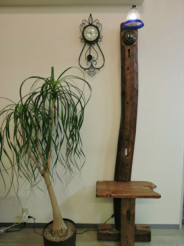 楽天市場】和モダン 照明 大正ロマン 古材 フロアライト スタンド