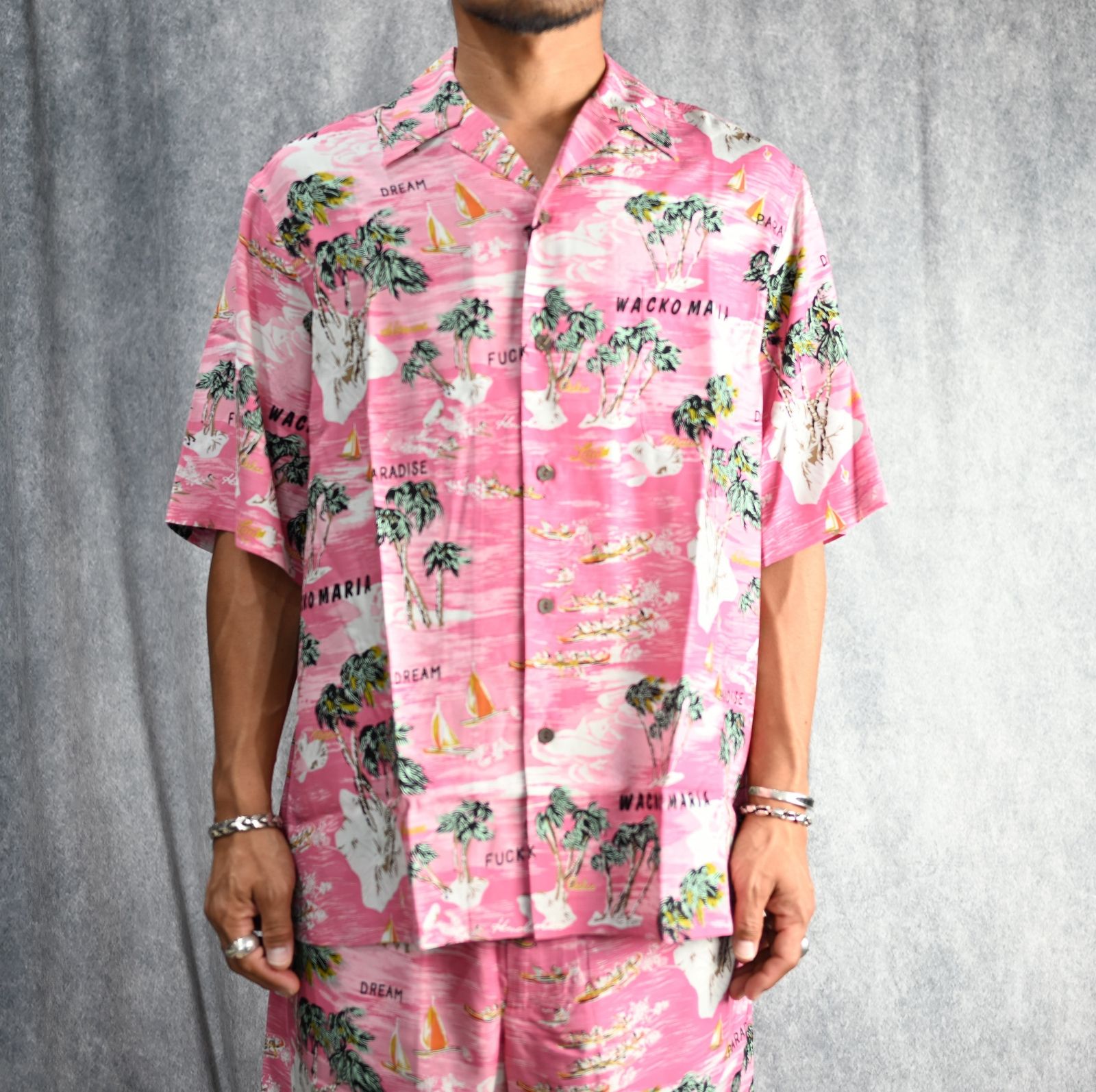 MINEDENIM - × WACKO MARIA アロハシャツ （PNK / ピンク） | chord
