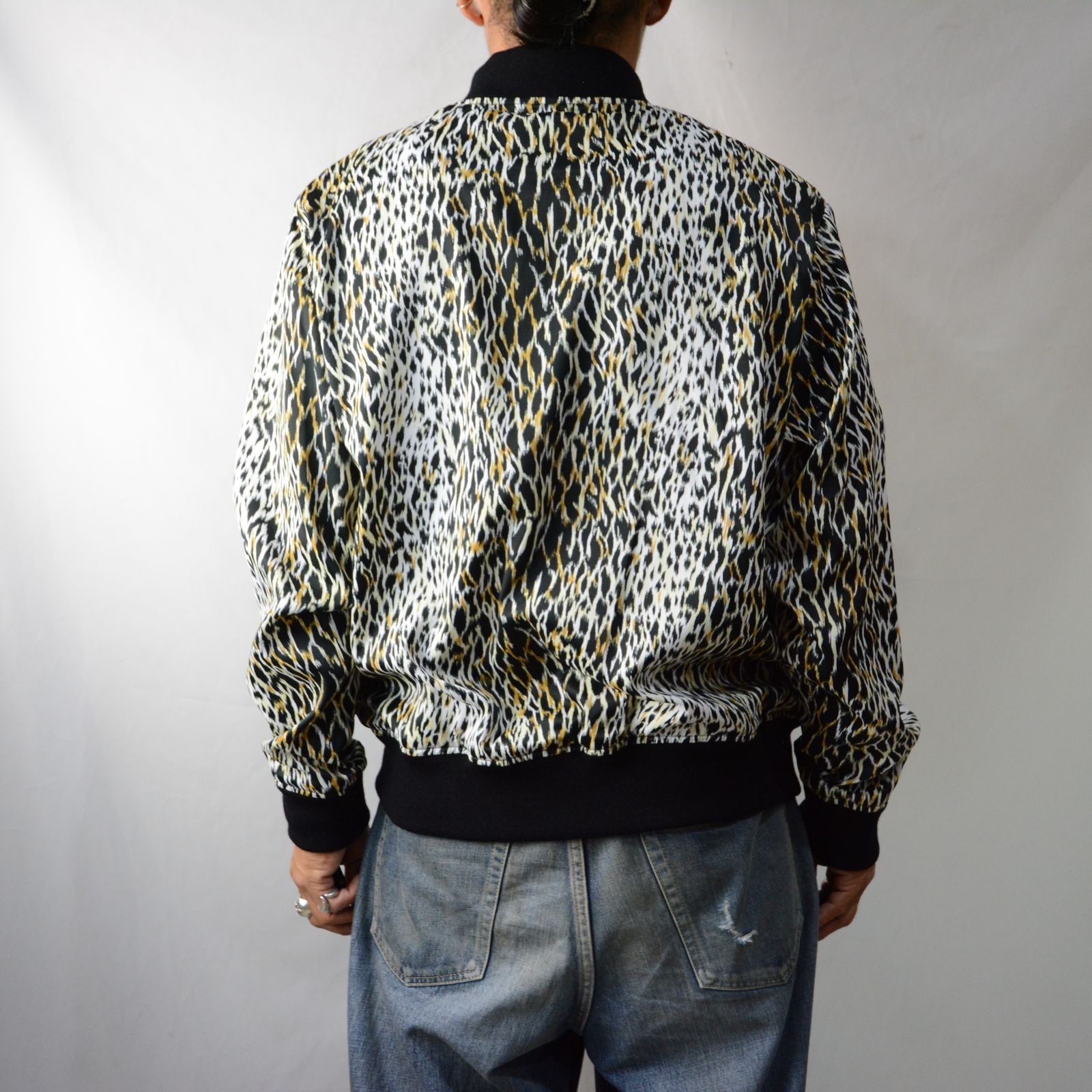 MINEDENIM - Leopard RC. Satin Rib Zip Blouson （WPT） レオパード