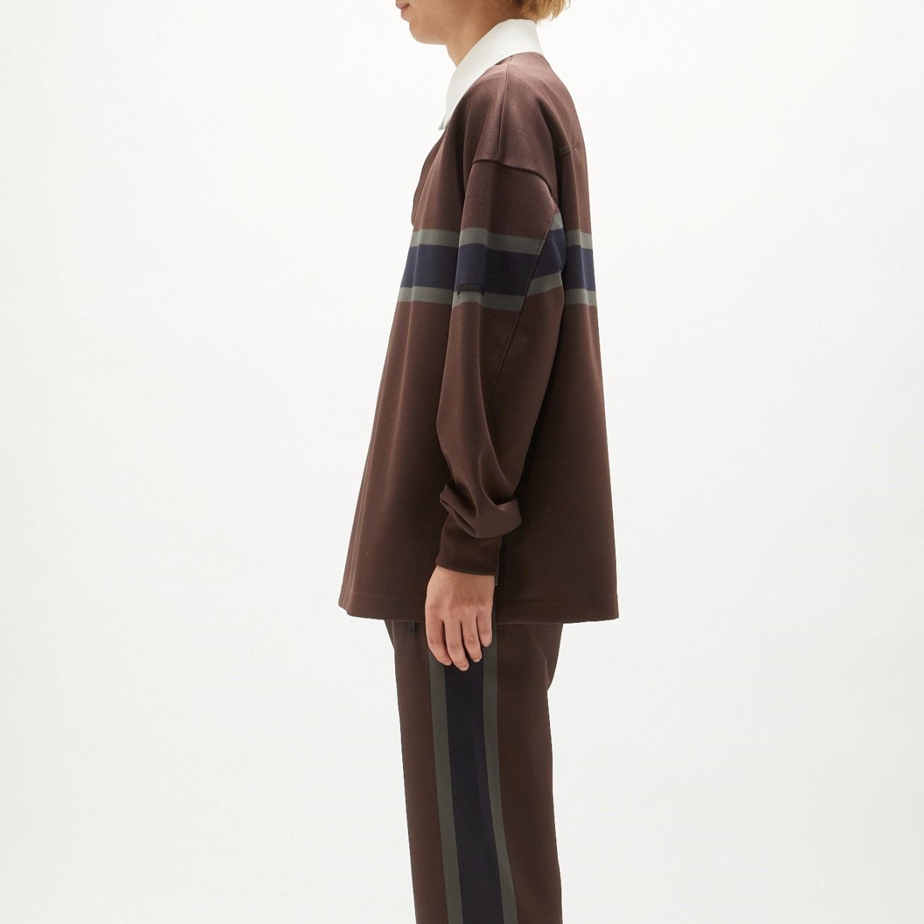 N.HOOLYWOOD - LAGER SHIRT （BROWN） / ラガーシャツ （ブラウン