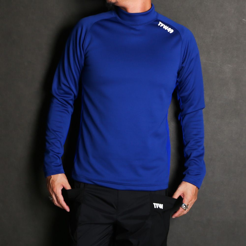 TFW49 - L/S SIDE MESH MOCKNECK T / サイドメッシュ モックネックT