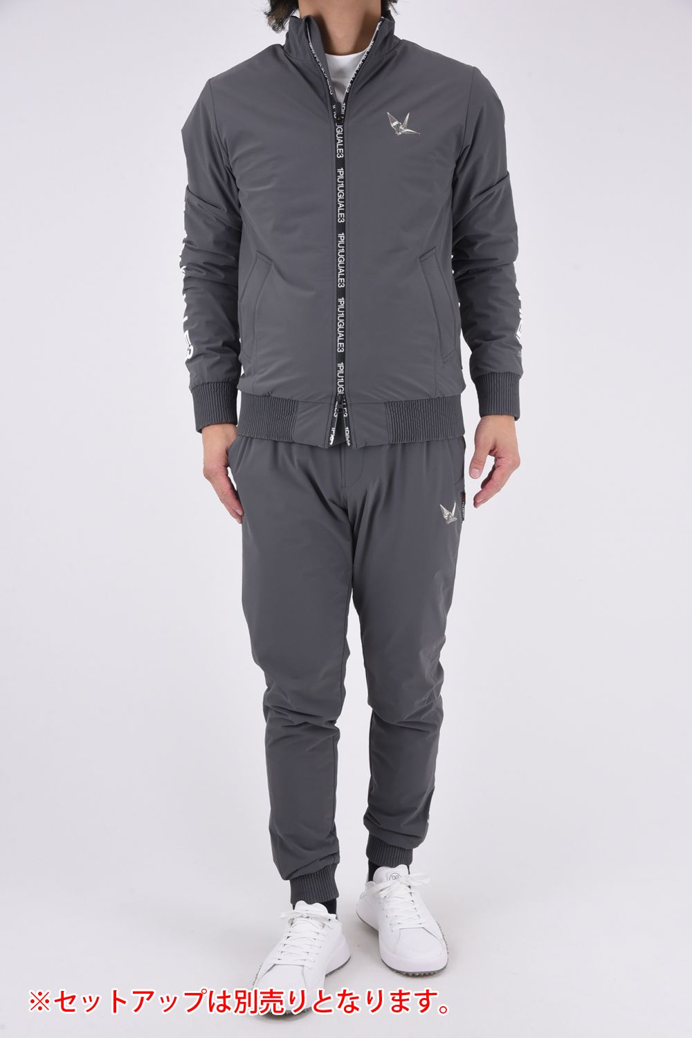 1PIU1UGUALE3 GOLF - RIB PANTS / ポーラテック リブパンツ (グレー